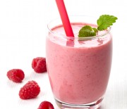 Berry Banana Protein Smoothie with Mint