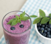 Delightful Soy Kiwi Banana Blueberry Smoothie